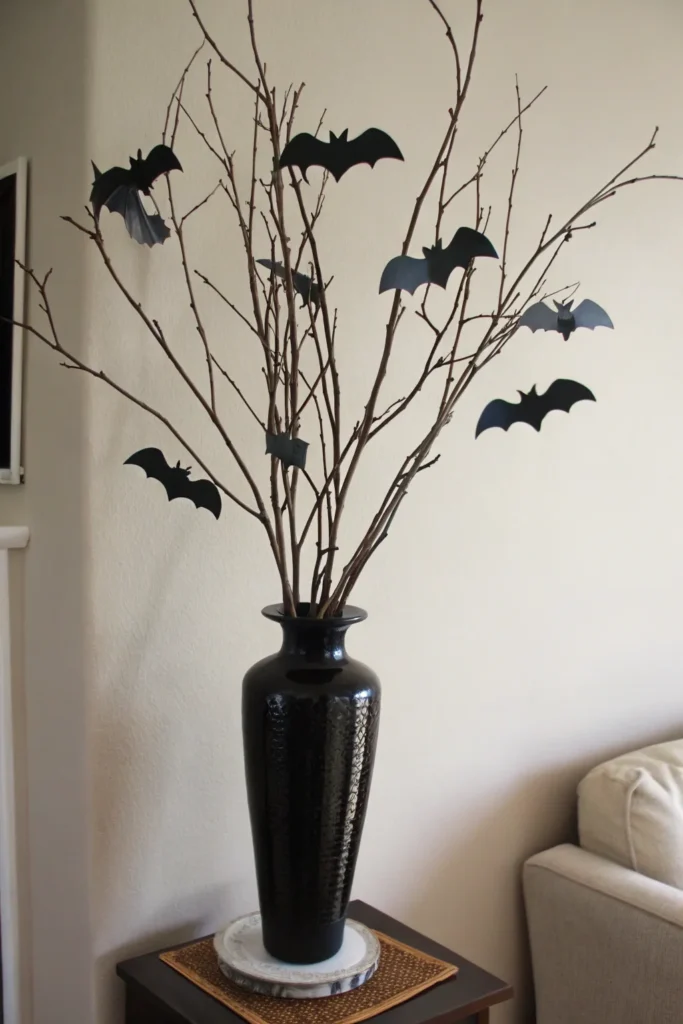 19 creepy tree branch vase prompt modern still