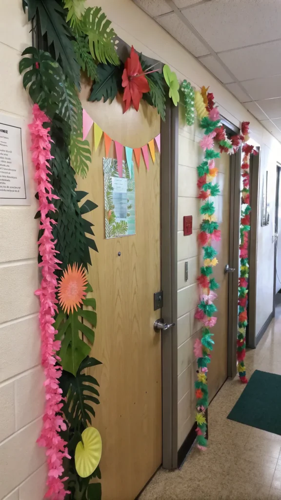 19 dollar store hacks door decorated with budge