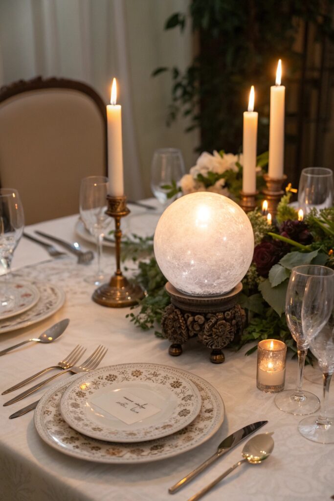 19 haunted crystal ball a halloween table center