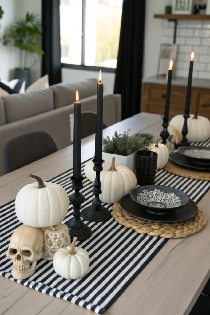2 striped table runners elegant dining table wi