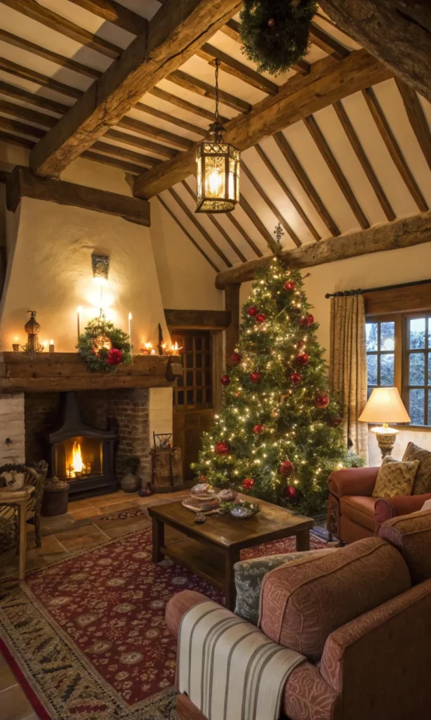 2 welcoming cottage living room decorated for ch