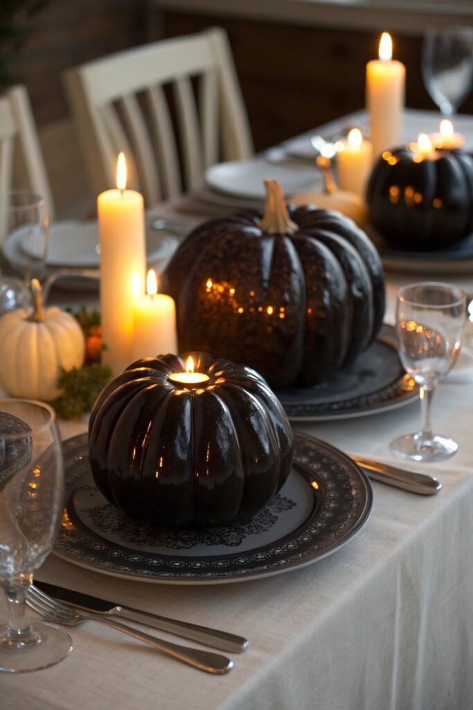 21 black glass pumpkins blown black glass pumpki
