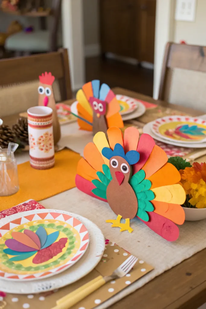 22 diy paper turkey crafts realistic thanksgivin
