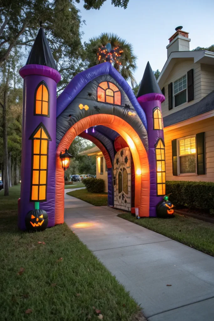 22 inflatable haunted house entrance prompt a l