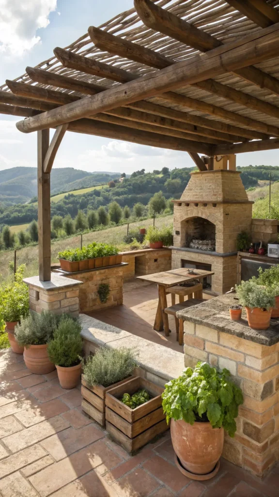 23 tuscany inspired pergola kitchen wooden pergo