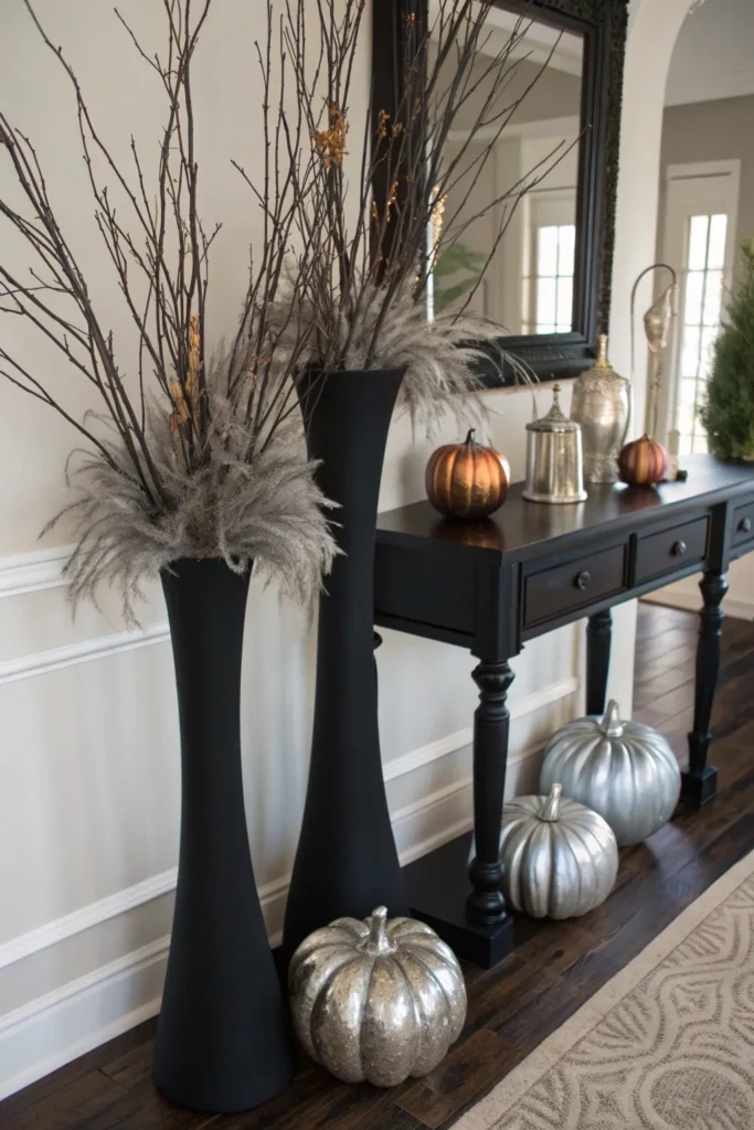 24 black tapered vases tall black vases on an ent