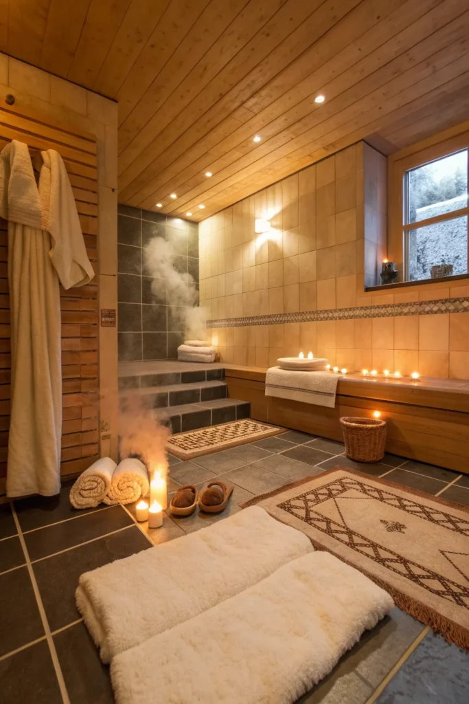 28 cozy bathroom with heated floor tiles steam