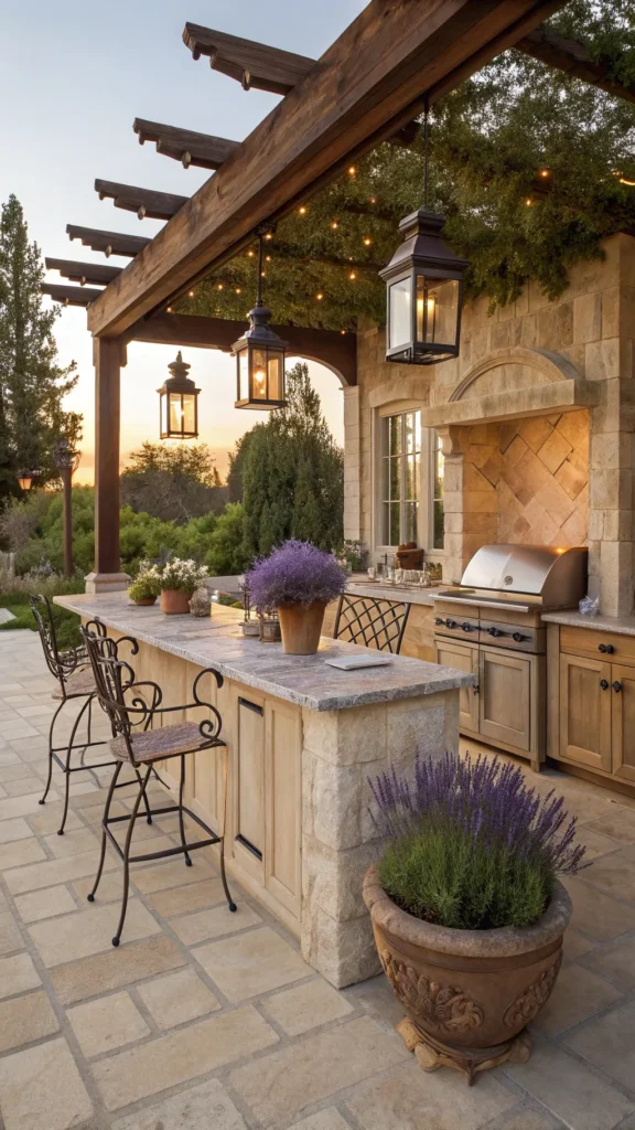 3 classic french provincial pergola kitchen outd