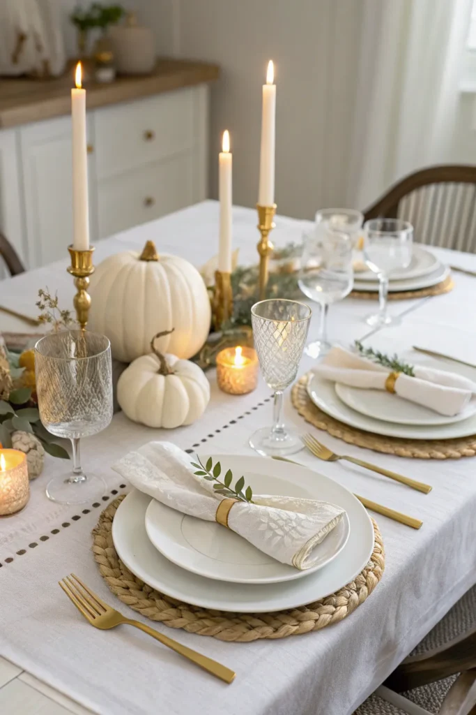 3 elegant all white thanksgiving table white pl