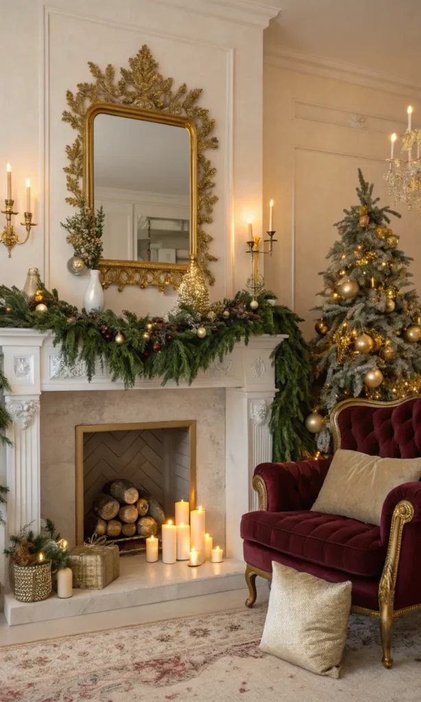 3 elegant cottage christmas decor with regal gol