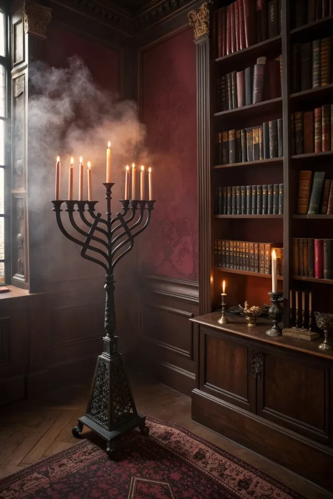 3 gothic candlelit corners an intimate corner of