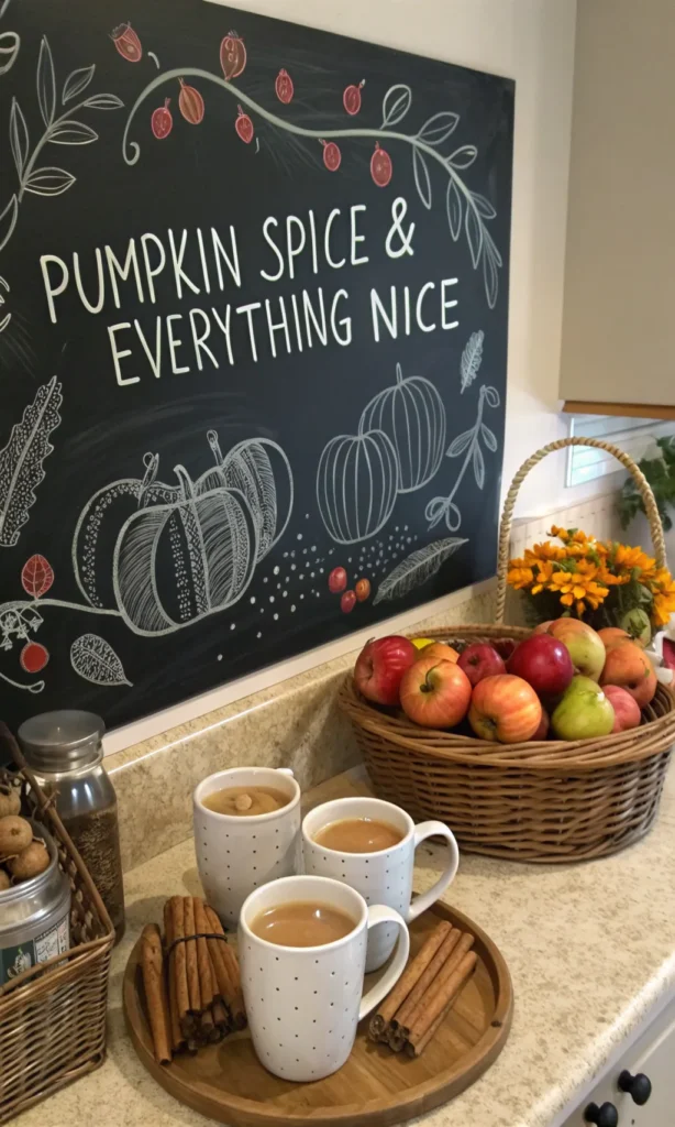 4 cider apple pumpkin theme kitchen counter w