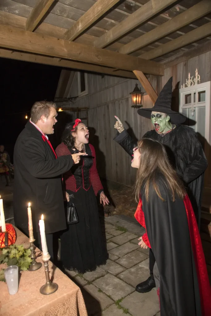 5 a group of guests dressed in vampire witch a