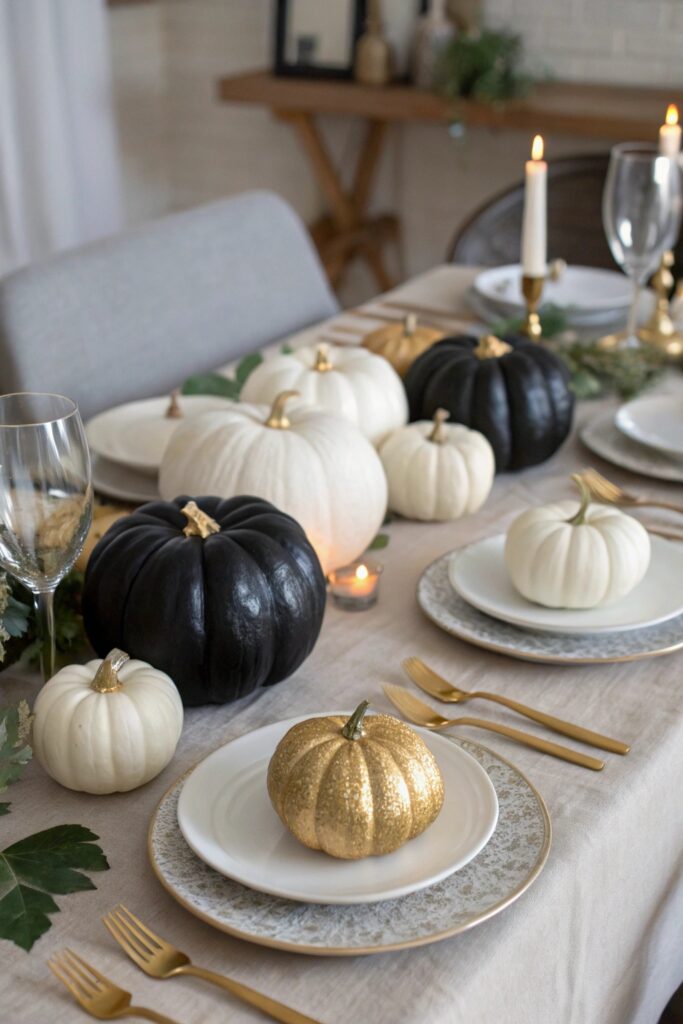 5 chic pumpkin accents painted pumpkins in matte