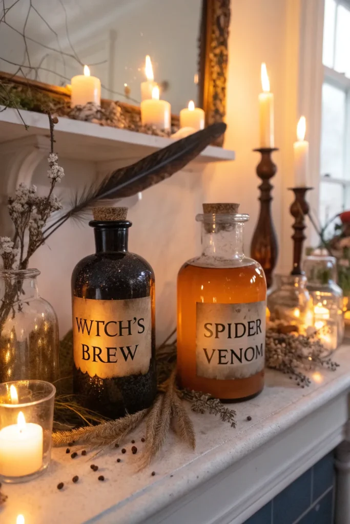 5 potion bottles and apothecary jars halloween m