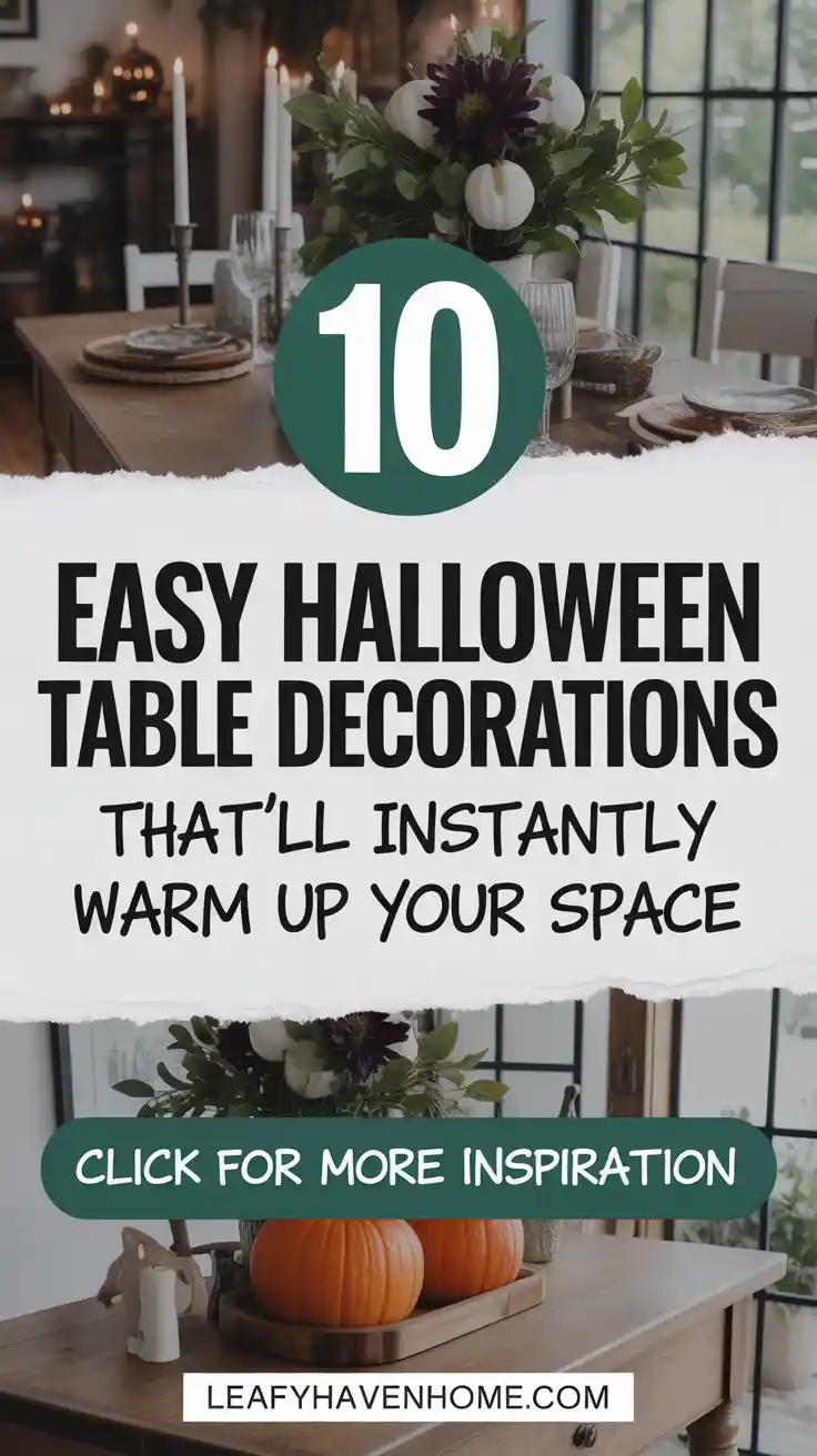 10 Easy Halloween Table Decorations for a Spooky Party