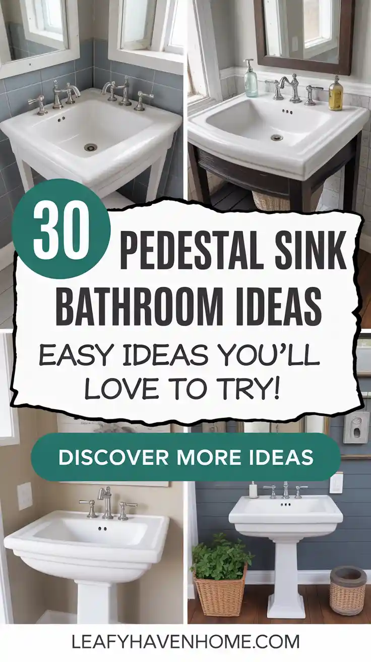 30 Pedestal Sink Bathroom Ideas That Will Instantly Upgrade Your Space