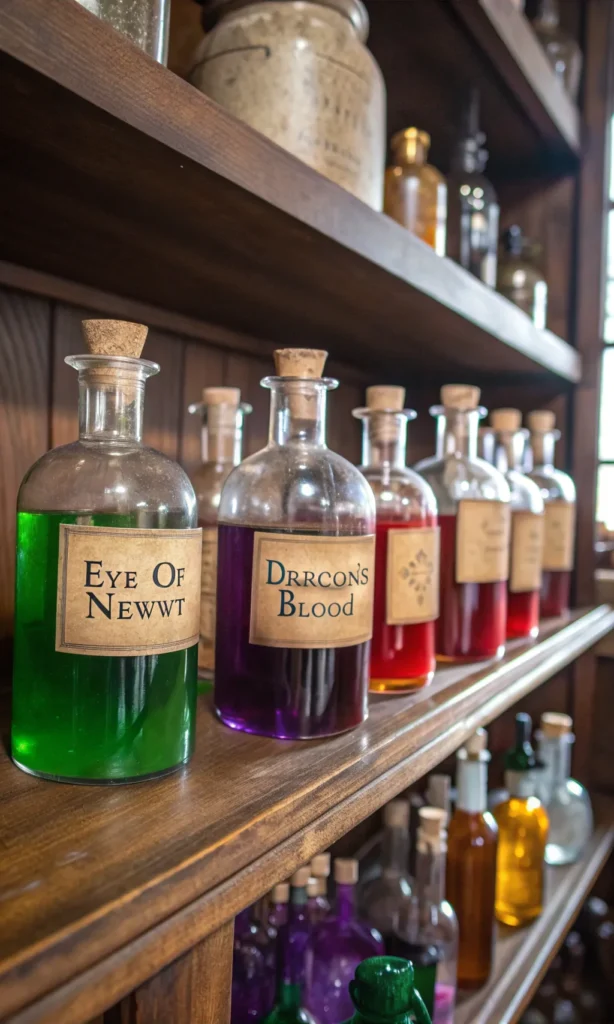 6 potion bottle displays prompt a detailed still 1