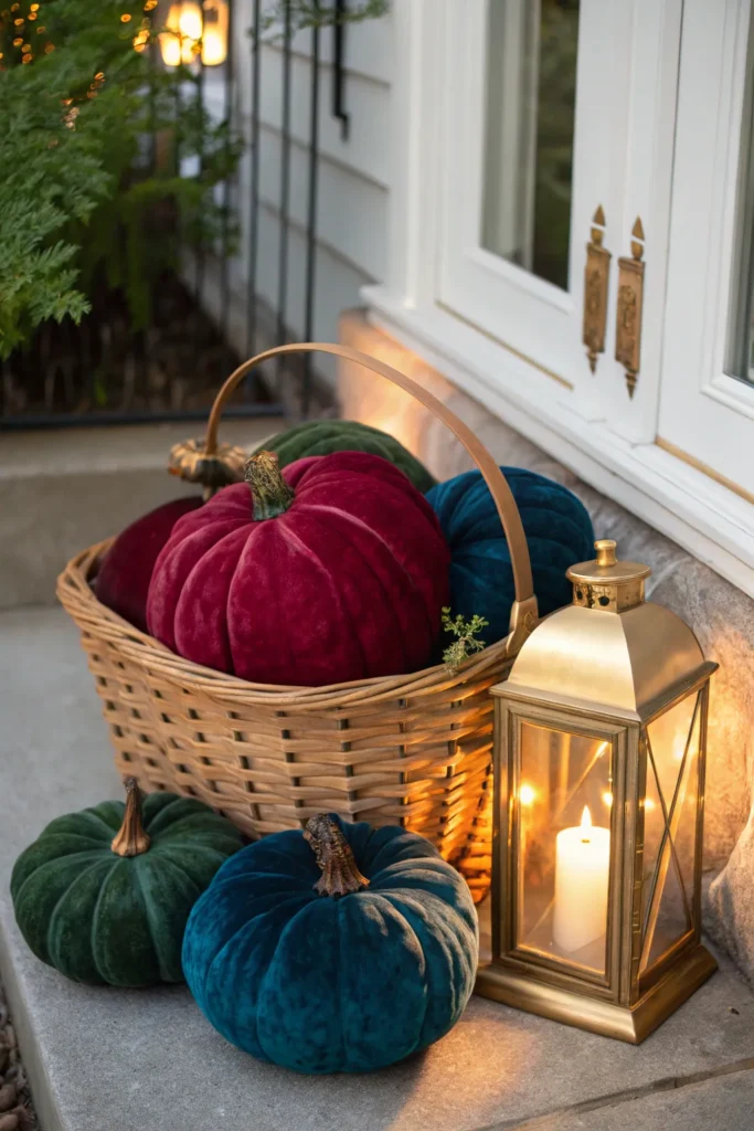 6 velvet pumpkins for luxe vibes oversized baske