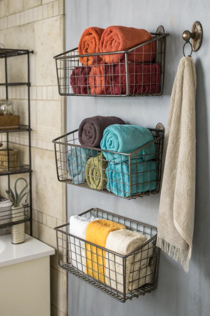 7 an industrial inspired bathroom wall with meta