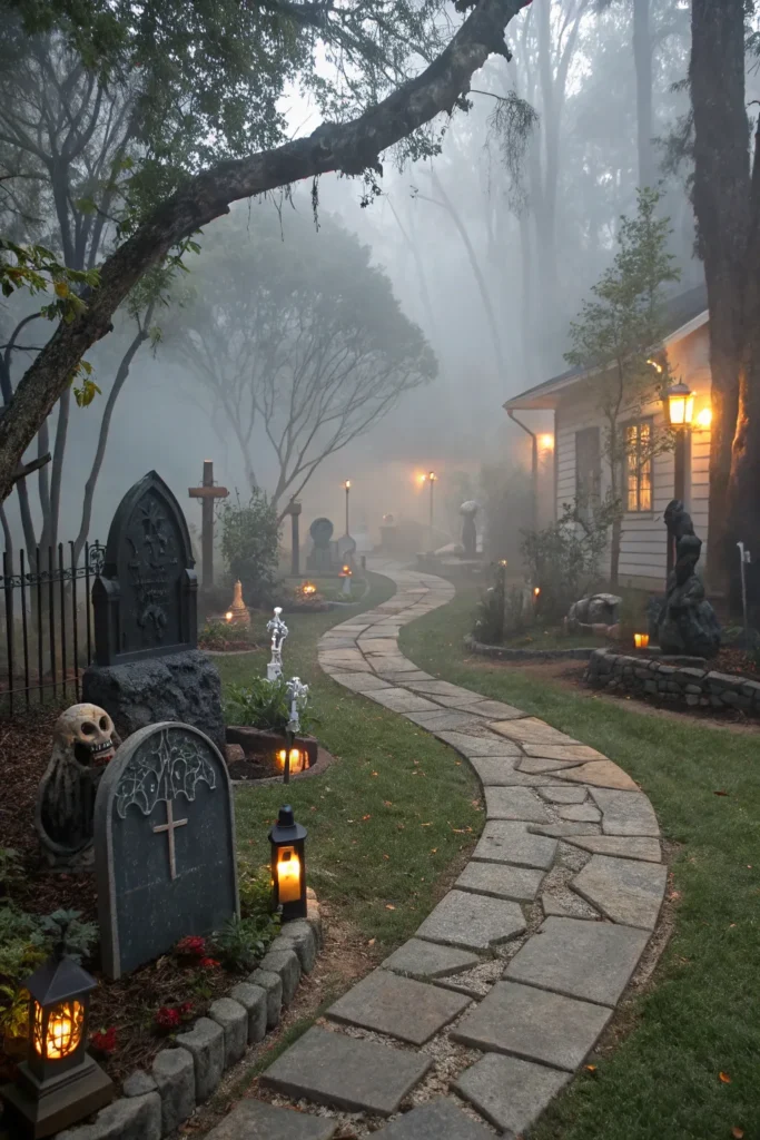 7 frightening graveyard a full halloween yard tu