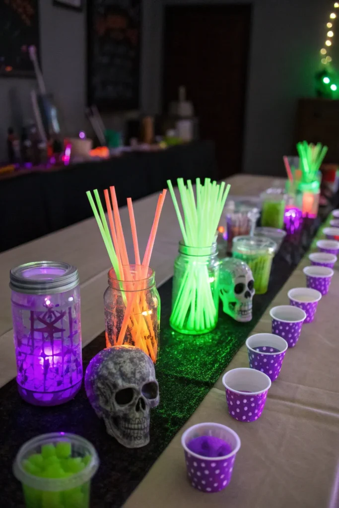 7 glow in the dark accents a glowing halloween