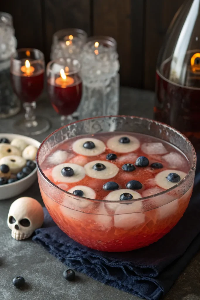 7 prompt halloween punch bowl filled with float