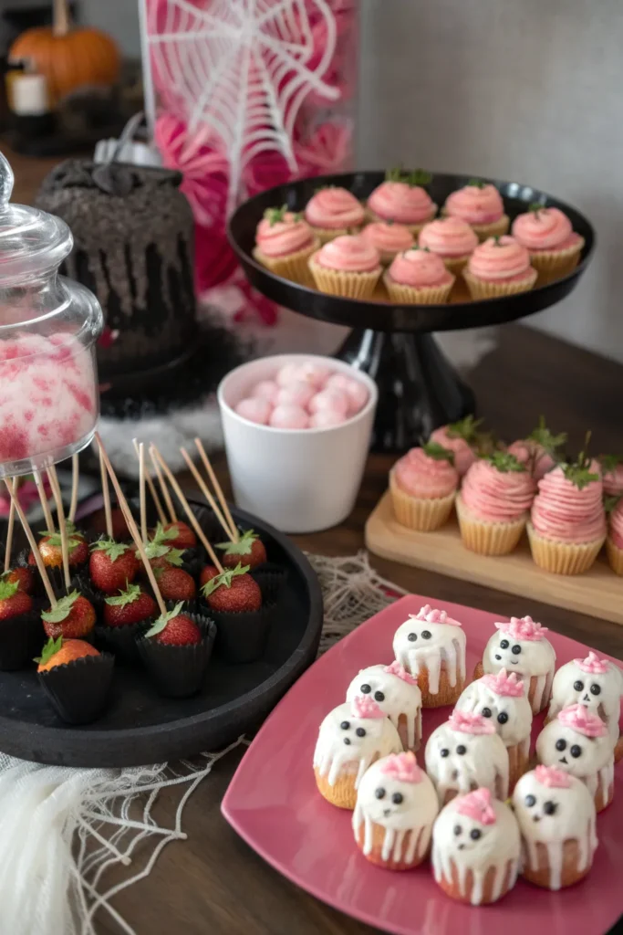 7 spooky pink snacks a halloween party snack tab