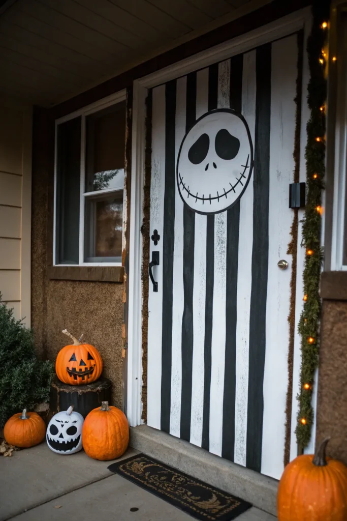 8 a nightmare before christmas themed door blac