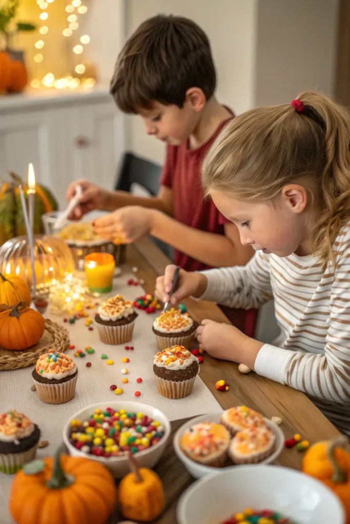8 thanksgiving cupcake decorating station for ki