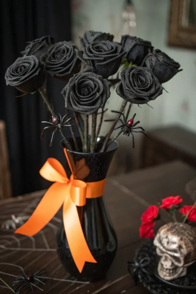 9 a gothic halloween floral arrangement of spray