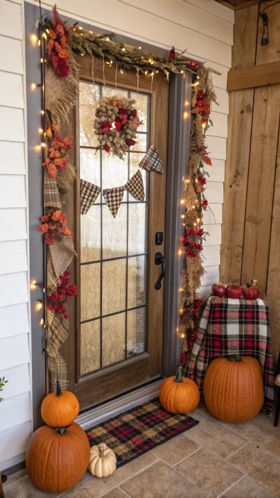 9 cozy autumn farmhouse door designed with plai