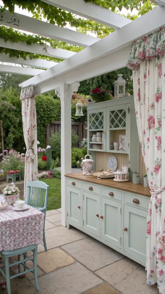 9 english cottage pergola kitchen white painted