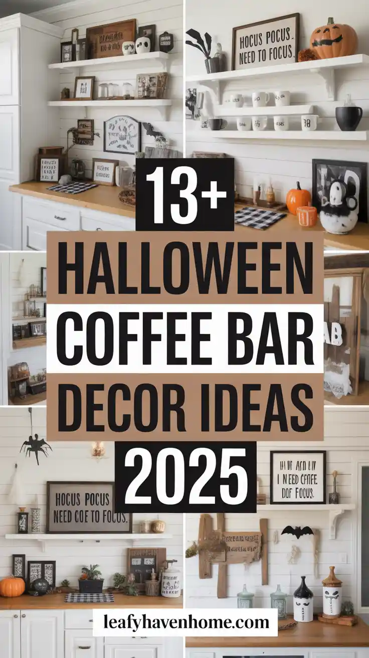 13 Spooky & Stylish Halloween Coffee Bar Ideas Guests Will Love