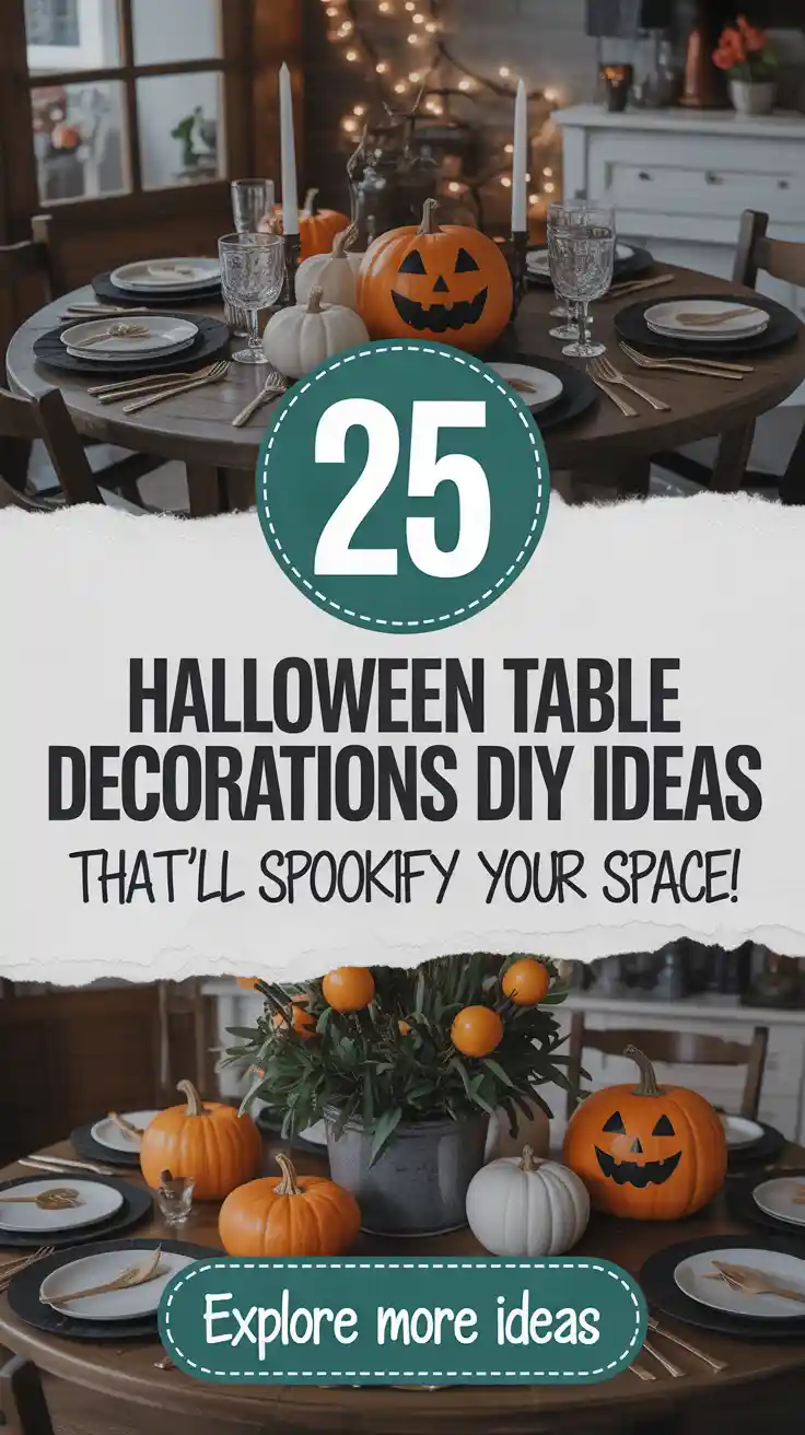 25 Halloween Table Decorations DIY Ideas That Will Wow Your Guests