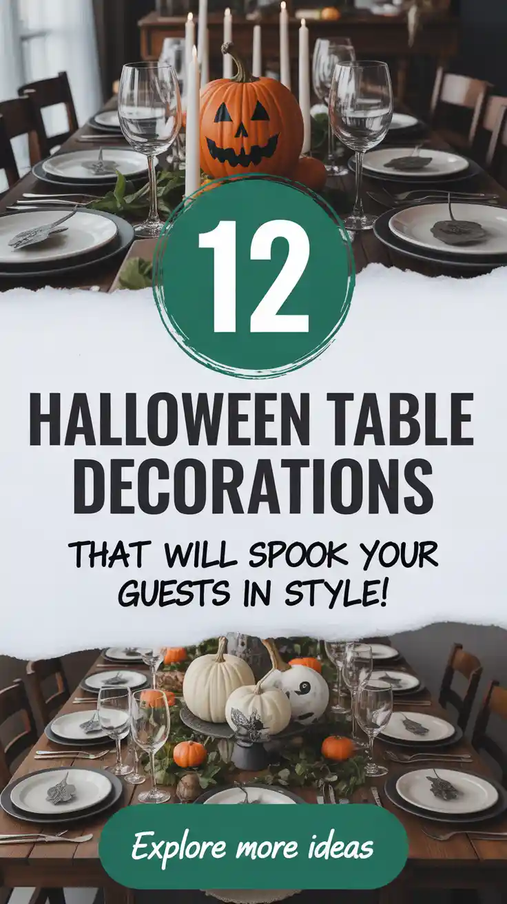 12 Halloween Table Decorations That Will Spook Your Guests in Style