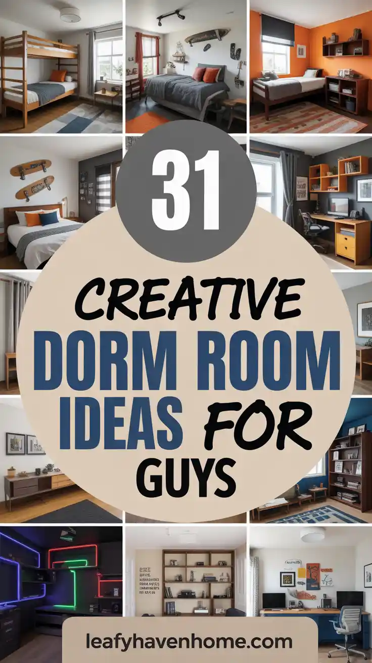 31 Unique and Stylish Dorm Room Ideas for Guys to Recreate