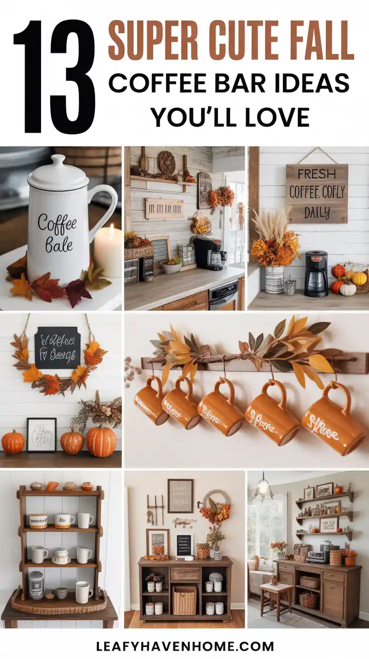 13 Cozy Fall Coffee Bar Ideas That Will Warm Up Your Home