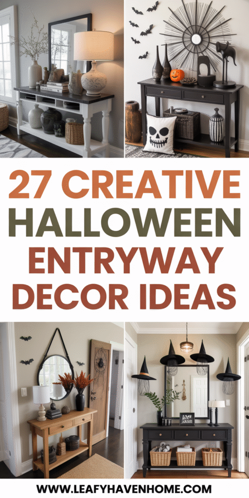 Halloween Entryway Decor