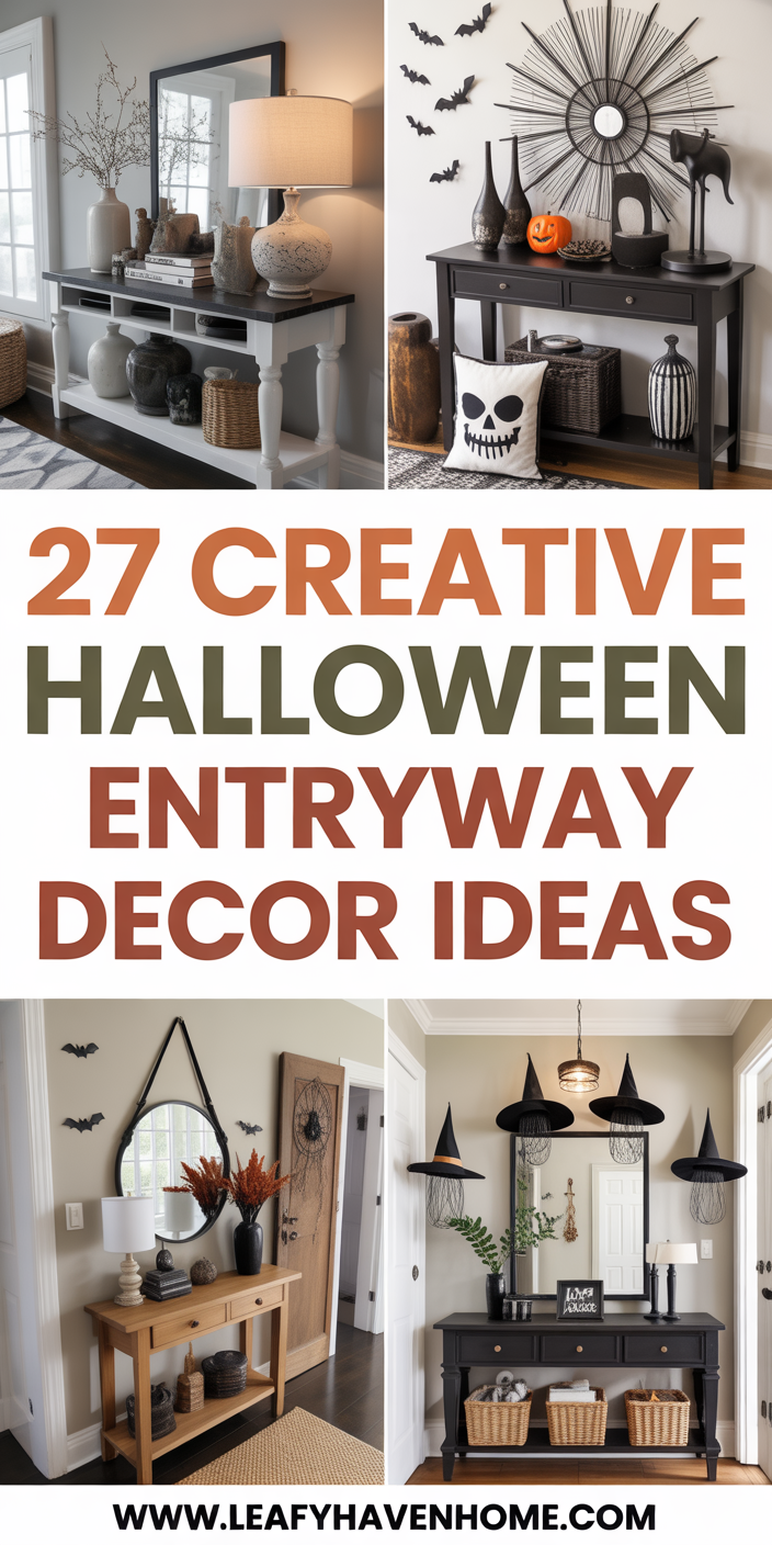 27 Classy Halloween Entryway Decor to Wow Guests