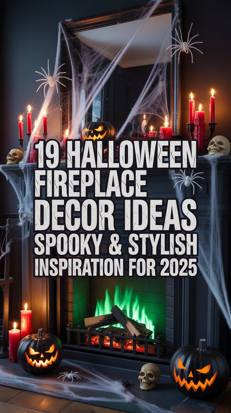 19 Spooky Halloween Fireplace Decor Ideas to Transform Your Home