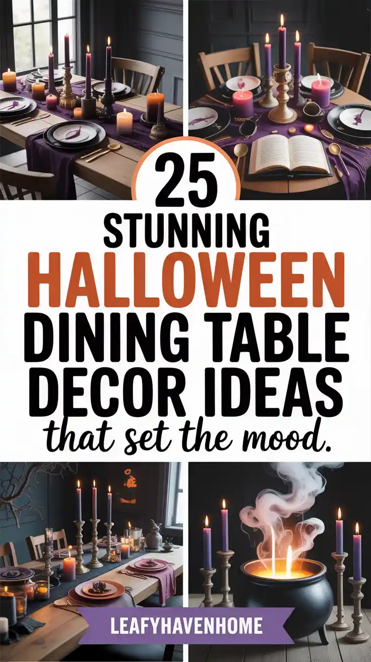25 Spooky Halloween Decorations for Your Dining Table