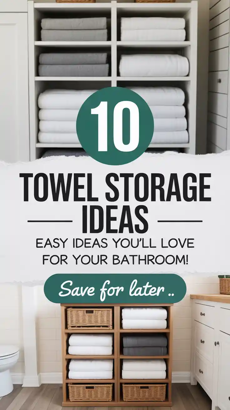 10 Genius Towel Storage Ideas for Small Bathrooms
