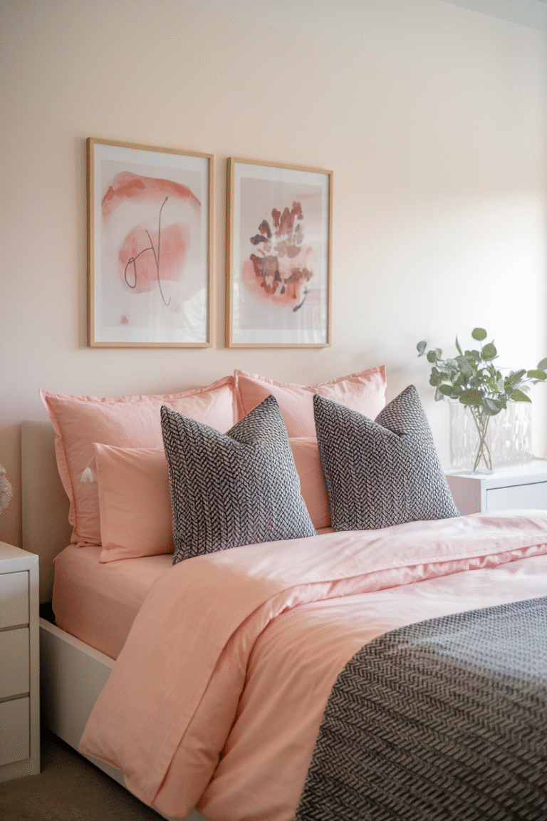 20 Pink and Grey Dorm Room Ideas That Feel Balanced