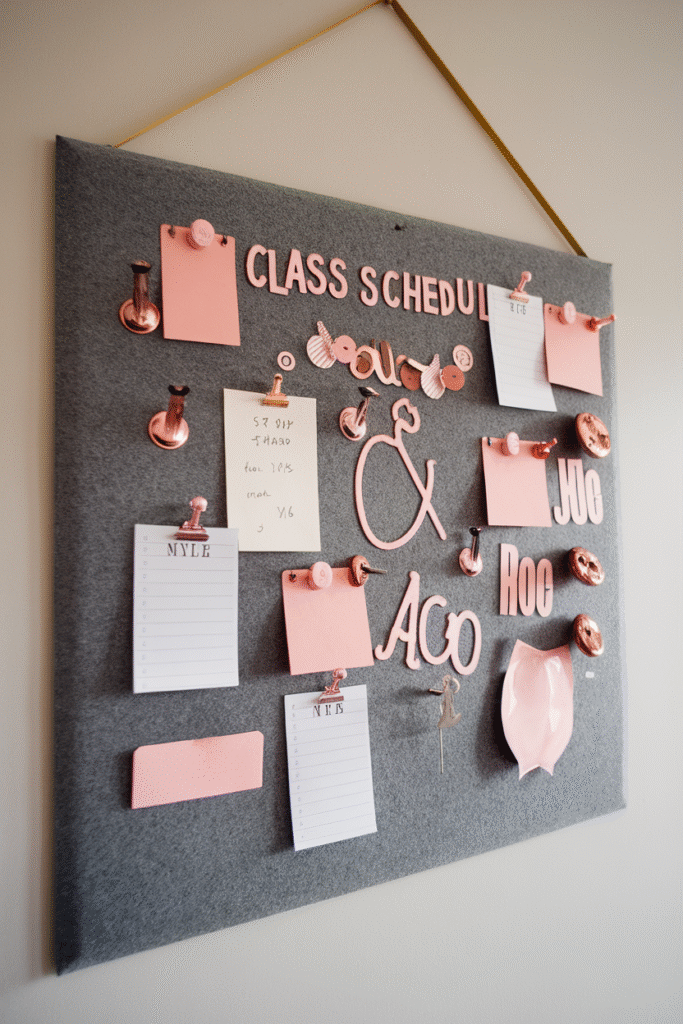 0009 1 9 a grey felt bulletin board hanging on nTMkZcUySFWJyopul5K0bw 2ieXcAcQw pP1dwklyl2A