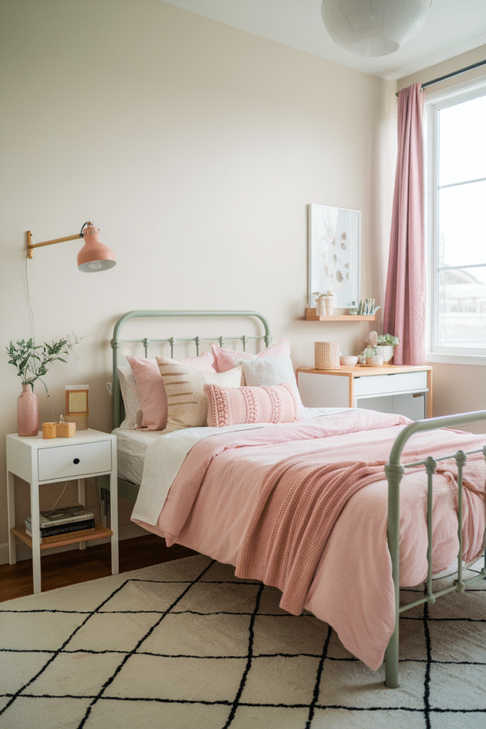 0013 1 13 dorm bed with painted green metal bed YHLC52PjTNKW2uU g2JVEA h11YlNGpTKiLu ypK6DeWA
