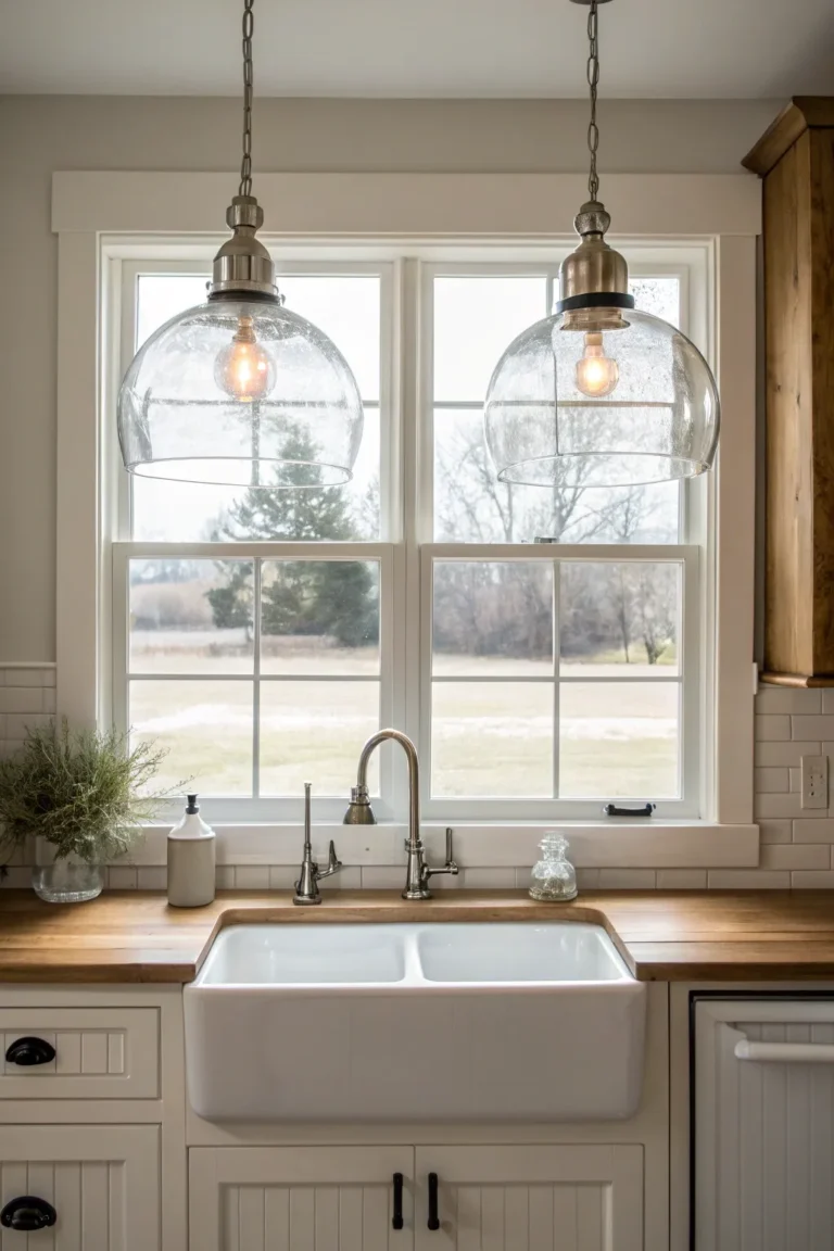 21 Kitchen Sink Lighting Ideas That Make Washing Dishes Less Boring