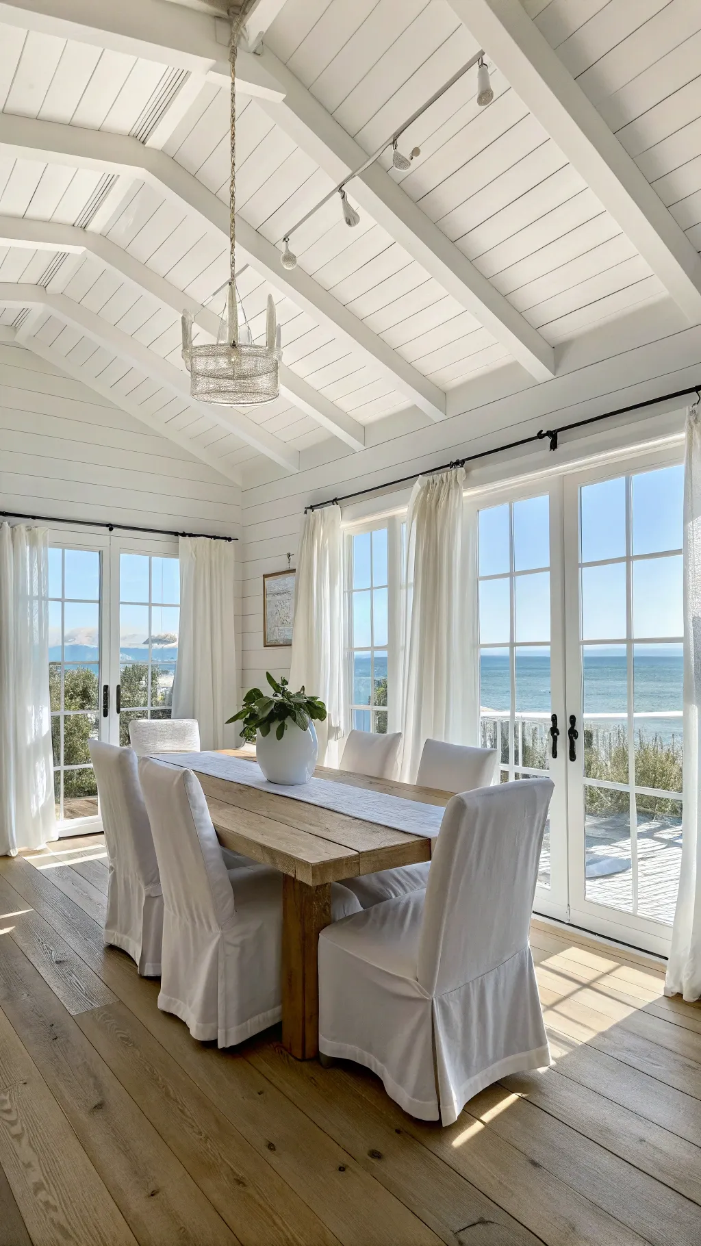 10 Coastal Dining Room Ideas for a Breezy, Beachy Feel 1 a realistic coastal dining room photographed i