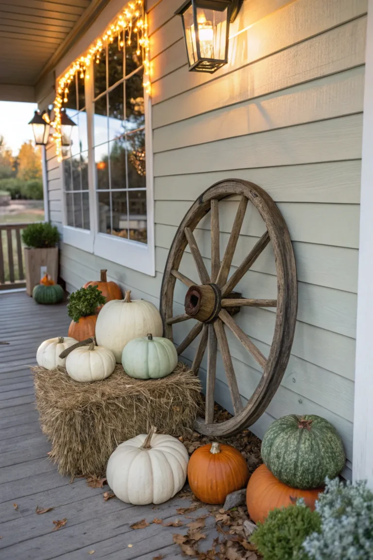 14 Fall Wagon Wheel Decor Outdoor Ideas for Rustic Charm