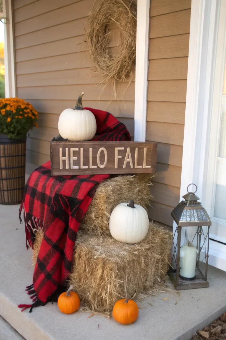 17 Outdoor Hay Bale Fall Decor Ideas You’ll Love